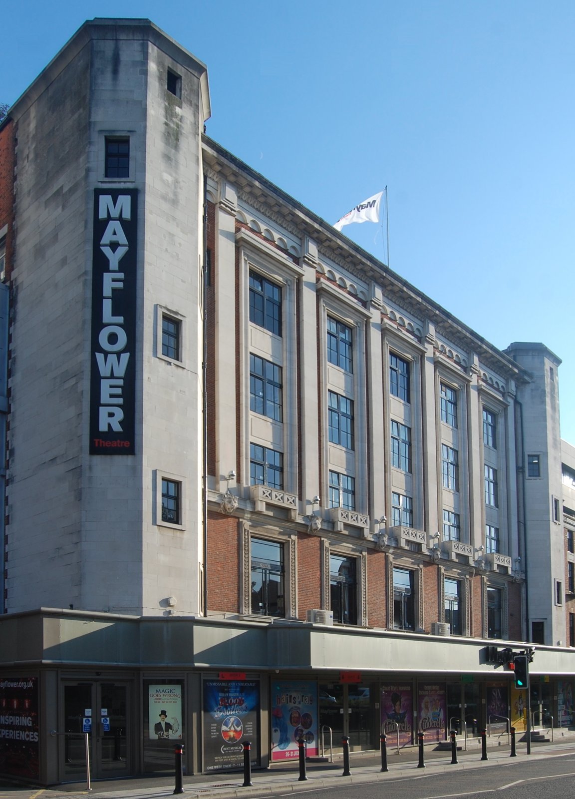 The Mayflower Theatre on Commercial Road, opposite Max’s Brasserie